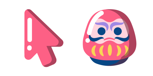 Minimal Pink Daruma Doll
