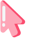 Minimal Pink Hair Dryer pointer