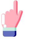 Minimal Pink Hand cursor