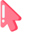 Minimal Pink Hawaiian Hibiscus pointer