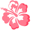 Minimal Pink Hawaiian Hibiscus cursor