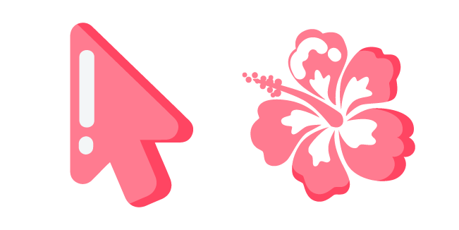 Minimal Pink Hawaiian Hibiscus