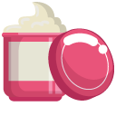 Minimal Pink Jar of Cream cursor