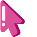 Minimal Pink River Dolphin pointer