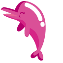 Minimal Pink River Dolphin cursor