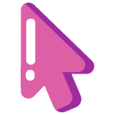 Minimal Pink Snail pointer