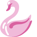 Minimal Pink Swan cursor
