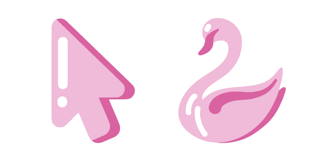 Minimal Pink Swan