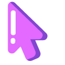 Minimal Purple Bubble Tea pointer