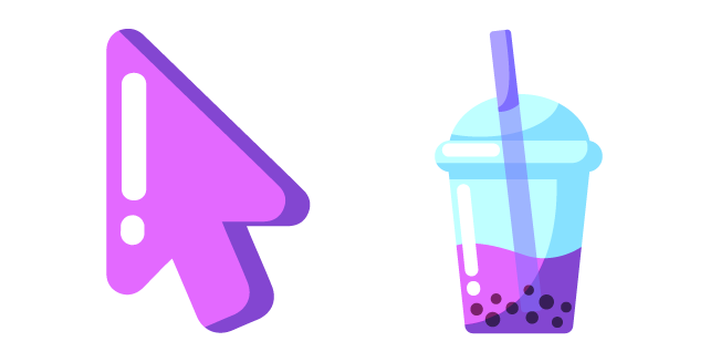 Minimal Purple Bubble Tea