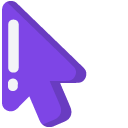 Minimal Purple Shopping Basket pointer