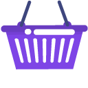 Minimal Purple Shopping Basket cursor