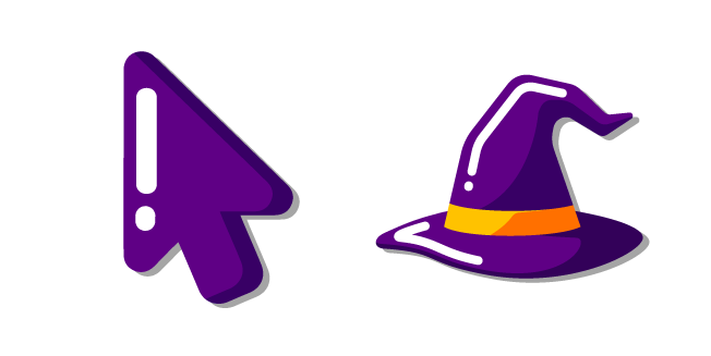 Minimal Purple Witch Hat