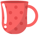 Minimal Red Dotted Mug cursor