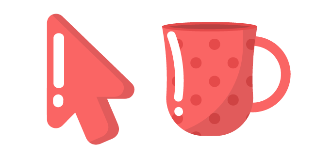 Minimal Red Dotted Mug