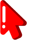 Minimal Red Ghostbusters Logo pointer