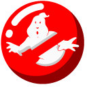 Minimal Red Ghostbusters Logo cursor
