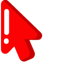 Minimal Red Kiss pointer