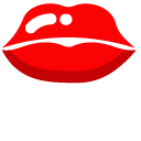 Minimal Red Kiss cursor