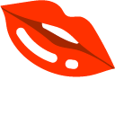 Minimal Red Lips cursor