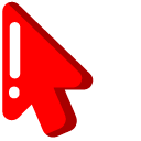 Minimal Red Racing Car pointer