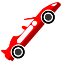 Minimal Red Racing Car cursor