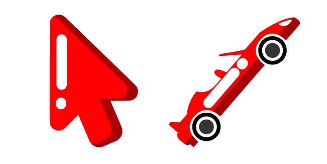 Minimal Red Racing Car