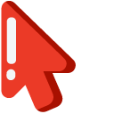 Minimal Red Sunglasses pointer