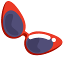 Minimal Red Sunglasses cursor