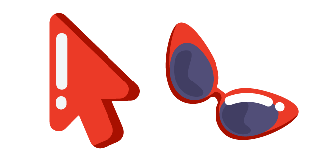 Minimal Red Sunglasses