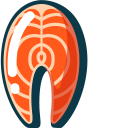 Minimal Salmon Steak cursor