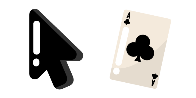 Minimal Suit of Clubs Card