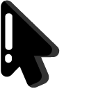 Minimal Suit of Spades Card pointer