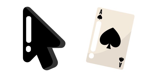Minimal Suit of Spades Card