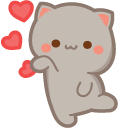 Cute Mochi Mochi Peach and Goma Cats cursor