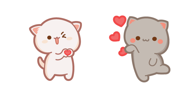 Cute Mochi Mochi Peach and Goma Cats