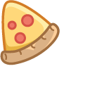 Cute Mochi Mochi Peach Cat and Pizza pointer