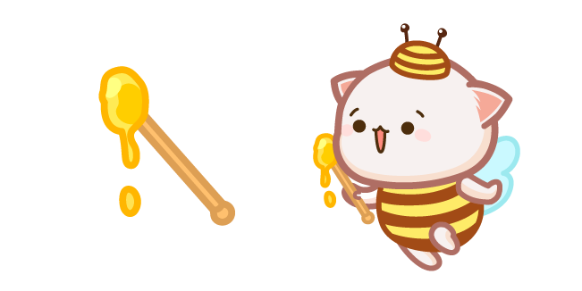 Cute Mochi Mochi Peach Cat Bee