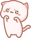 Cute Mochi Mochi Peach Cat Roar pointer
