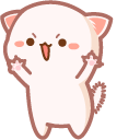Cute Mochi Mochi Peach Cat Roar cursor