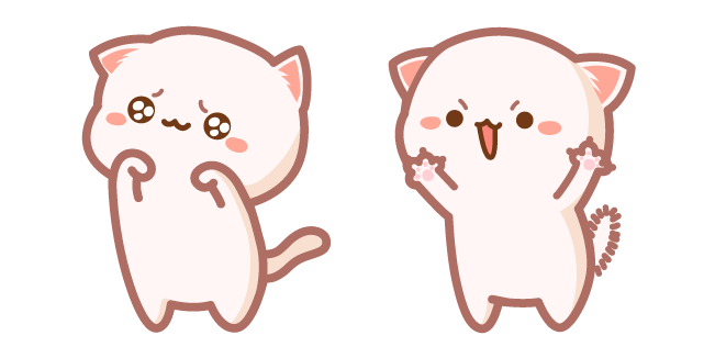 Cute Mochi Mochi Peach Cat Roar