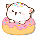 Mochi Mochi Peach Cat and Donut cursor