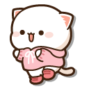 Mochi Mochi Peach Cat and Peach Snowman pointer