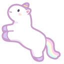 Mochi Mochi Peach Cat on Unicorn pointer