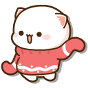 Mochi Mochi Peach Cats Peach and Goma in Sweaters cursor