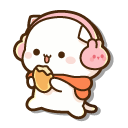 Mochi Mochi Peach Cats Peach and Goma with Sweet Buns cursor