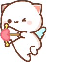 Mochi Mochi Peach Cats Peach Cupid and Goma with Arrow pointer