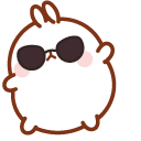 Cool Molang in Sunglasses cursor