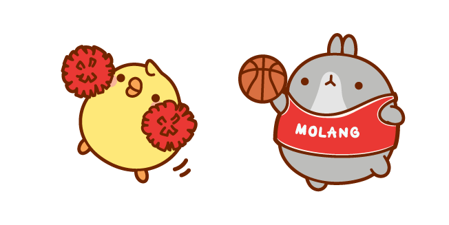 Grey Pinco Basketball Player and Piu Piu Cheerleader