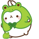 Kawaii Frog Molang and Piu Piu cursor